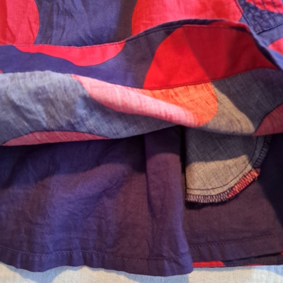 Mini Boden girls dress 4-5 years purple with red dots, 2 pockets, VGUC #2 of 2 - Picture 2 of 6